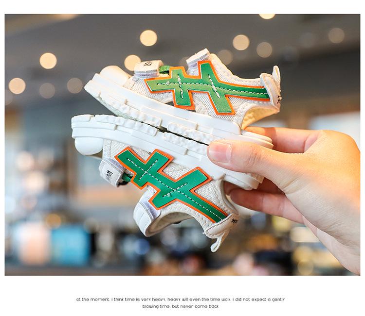 Children's Non-Slip Breathable Summer Sandals with Soft Bottom and Velcro Closure for Toddlers