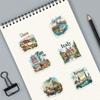 50pcs Famous City Stickers Travel Postcard DIY Gift Graffiti PET Decal for Phone Luggage Laptop Scrapbook Waterproof Sticker