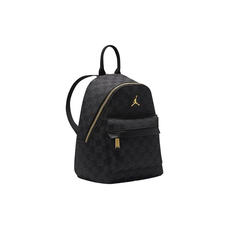 Jordan Interwoven Letter Polyester Mini Backpack Unisex Backpacks Black FJ9679-010