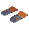 Verbrühschutzhandschuhe Rindsleder Hochtemperatur- und feuerbeständige Schutzhandschuhe für Camping Grill Mikrowelle