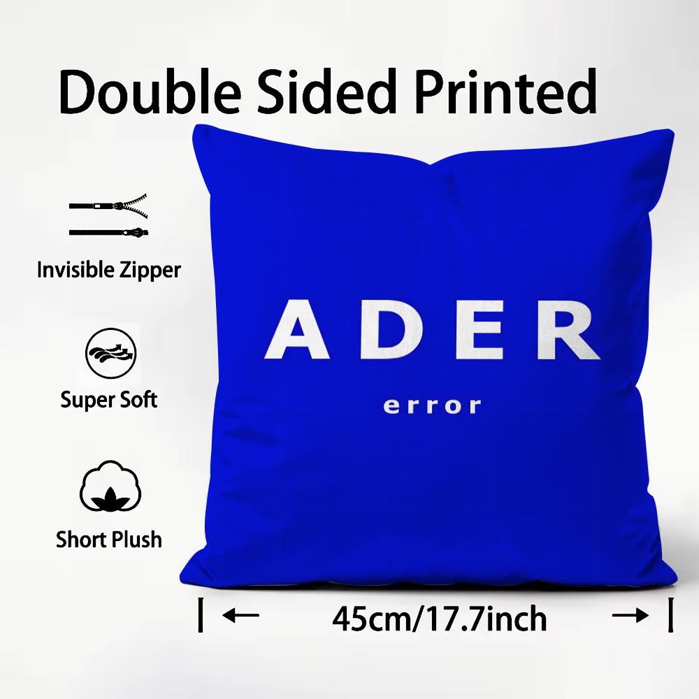 Popular Brand Ader Error Cushion Cover Soft & Easy-Wash Pillow Case – Versatile For Couch, Bed, Travel And Office