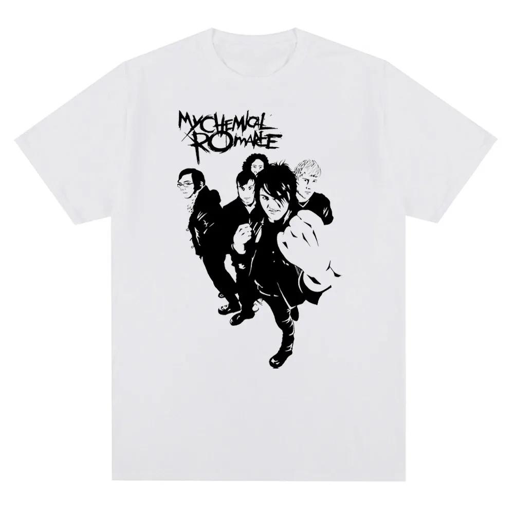 My Chemical Romance Mcr Band Men Women T-Shirt Printed T Shirt Casual Short Sleeve Tshirt Streetwear Trend Tee Tops 70216