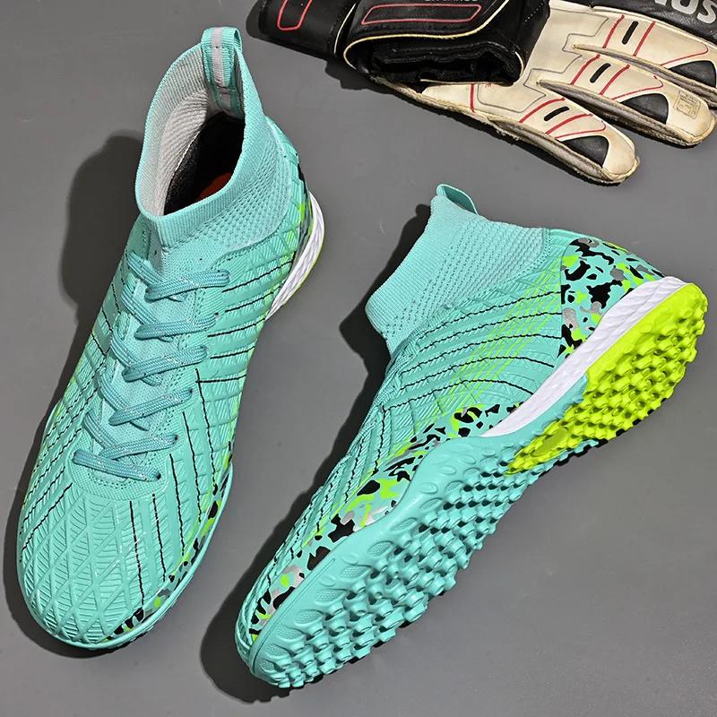 Fashion Men Football Boots Professsional Original Society Football Boot Turf Training Teenager Futsal Court Football Boot for Children