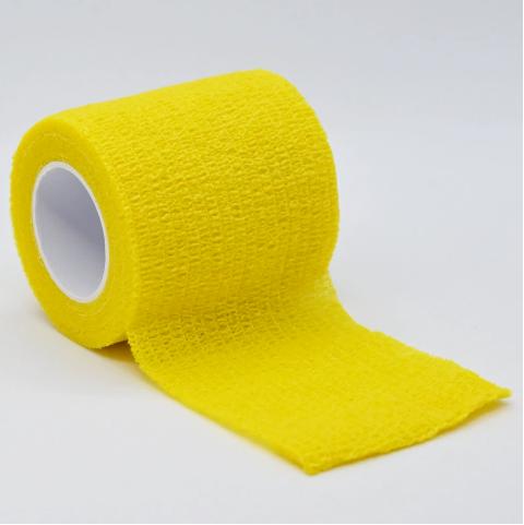10 Rolls Cohesive Self-Adhesive Bandage Wrap Tape for Sports Injury Support Knee Ankle Wrist Shoulder Tattoo Aftercare Bulk Pack