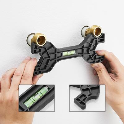 Llave Multifuncional de Doble Cabeza con Nivel Llave Manual para Grifos Domésticos Tuberías Herramientas de Fontanería para Reparación Herramientas de Mano