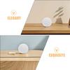 2 Stück runder Lampenschirm 80 mm milchig weiß bruchsicheres Glas G9-Sockel weiche diffuse Beleuchtung für Wohnzimmer modern dekorativ