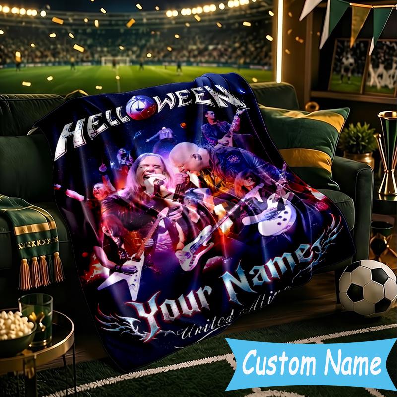 Custom Personalized Blanket Helloween Soft Throw Blanket, Suitable for Family and Friends, Sofa Blanket,Home Decor Christmas gift