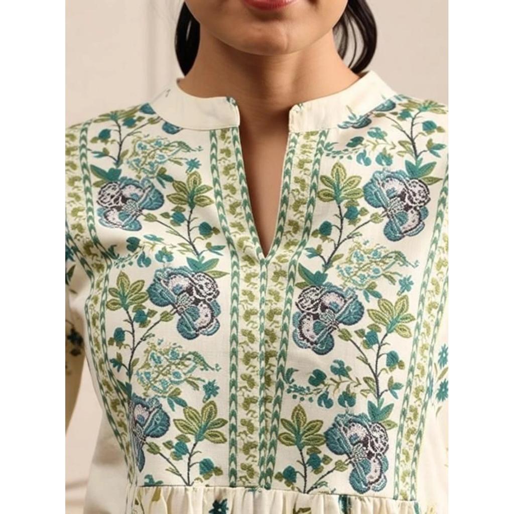 Indisches Bollywood Freizeitkleidung Oberteil Kurti Set Damen Designer Ethnisch Kurta Set Kleid