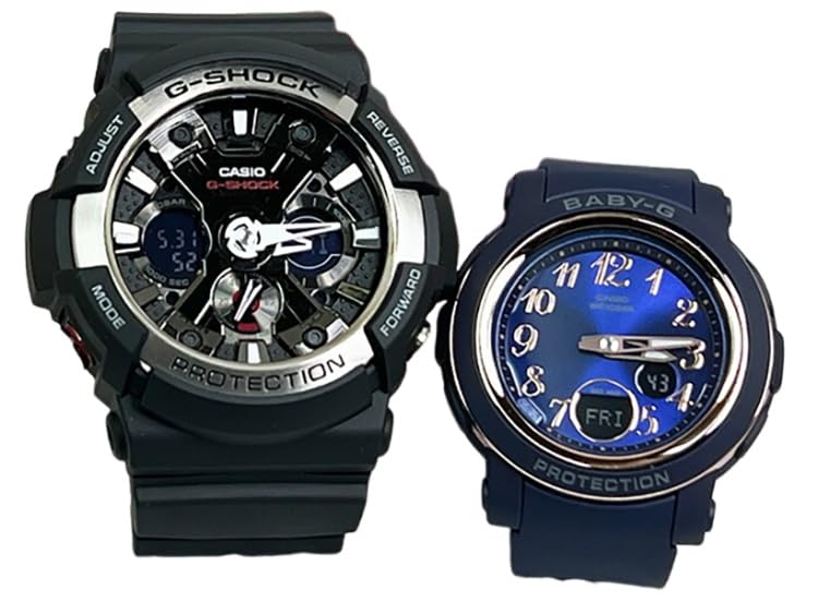 

[Casio] CASIO Pair Watch G-SHOCK G-Shock BABY-G Baby G Ana-Digi Battery Operated Genuine Pair Case Set of 2 GA-200-1AJF BGA-290SA-2AJF Watch