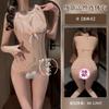 Sex underwear pure lace sexy one-piece pajamas open crotch free temptation small chest uniform three-point nightclub outfit