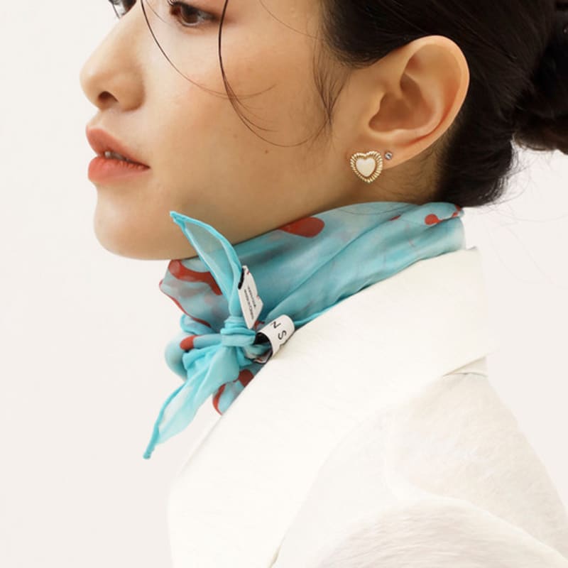 ONSZ Sheer Logo Silk Scarf