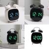 Electronic Metal Alarm Clock Featuring Led Screen And Powerful Chime For Home Sleep Aid