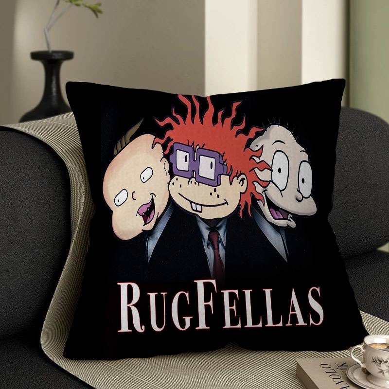 Мультяшная забавная наволочка R-Rugrats для спальни, комнаты и дивана в гостиной, декоративная наволочка для подушки 12x12Inch