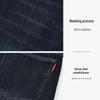 TRiES Men's Thickened Straight-Leg Denim Jeans