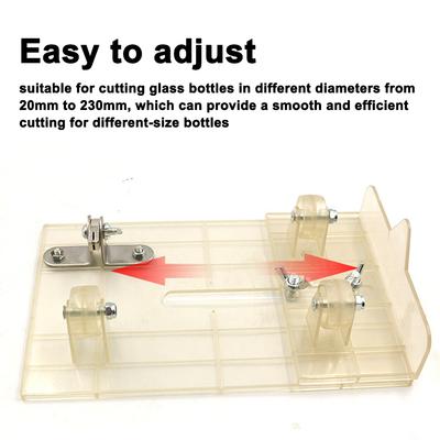 Universeller verstellbarer DIY-Glasflaschenschneider Verstellbare Größen Metall-Glasflaschenschneidemaschine Weinflaschen Basteln