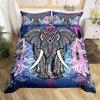 Tribal Ethnic Elephant Duvet Cover Exotic Style Bedding Set Boho Mandala Flower Paisley Quilt Cover Polyester Comforter Cover