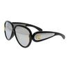 Color Block Design Acetate Pilot Style Sunglasses Women Sunglasses Black LW40132I01C