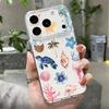 Silicone Clear Phone Case For iPhone 17 16 Pro 15 14 13 12 Pro Max 11 Transparent Shockproof Soft TPU Shark Turtle Printed Cover