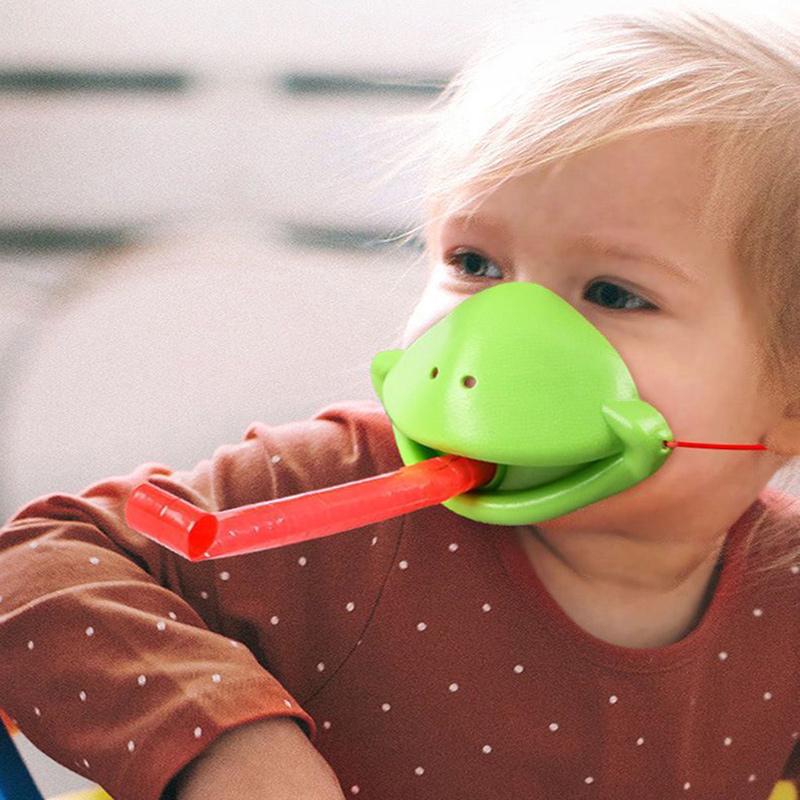 Kinder Frosch Gieriger Chamäleon Bläst und Spielt Glücklicher Kuss Schreibtischspiel Maske Mund Schnelle Eidechse Zunge Raus Spielzeug