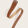 Rivets Design Studded Belt Wide Belt Waist Strap Fashion Punk Belt  Y2K Style