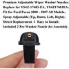 Premium Adjustable Wiper Washer Nozzles Non Heated Fit for Mini Cooper S JCW Cabrio Electric Clubman Countryman 2000- Front Windshield Washer Jet |