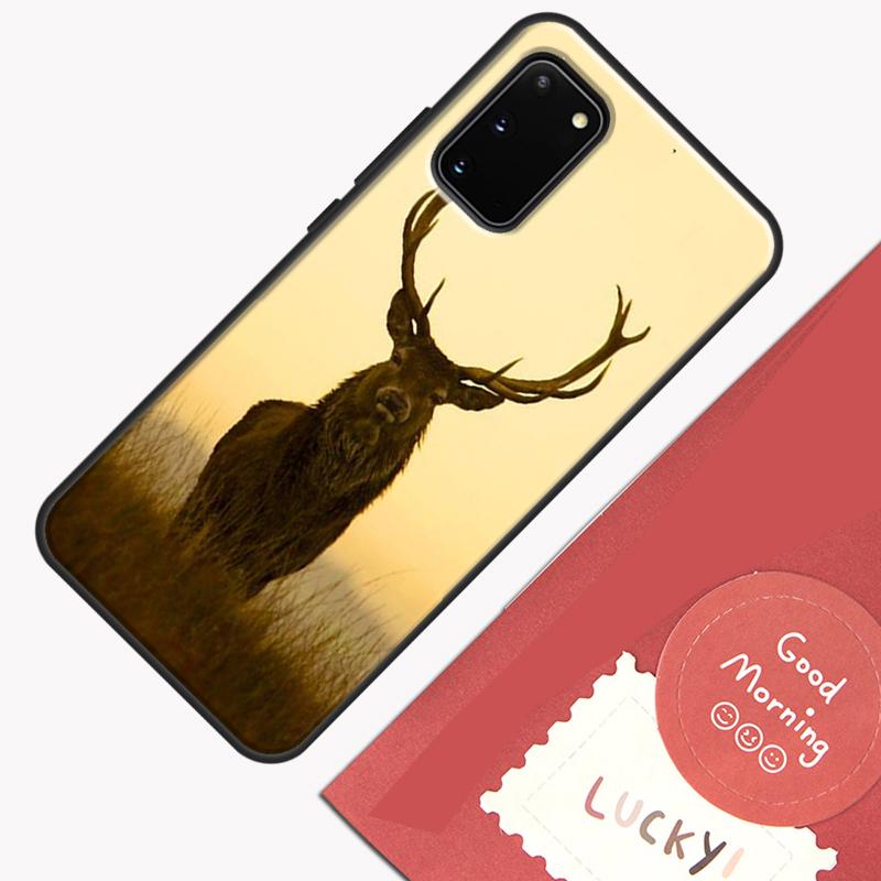 Stag Bull Moose Reindeer Deer Phone Case For Samsung Galaxy S26 S25 S24 S20 S21 S22 S23 Ultra S10 Plus S25 FE Cover Shell