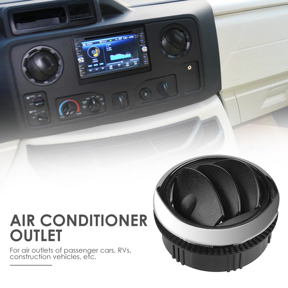 Universal Air Conditioning Outlet with Chrome 2.95 inch A/C Air Vent for RV Bus Automobile Interior Decoration Parts