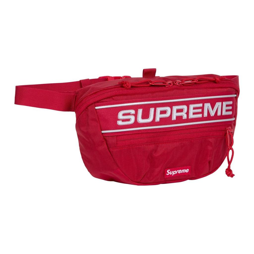 New Supreme Waterproof Nylon Crossbody Bag, Fanny Pack Regular Unisex Red SUP-FW23-0813