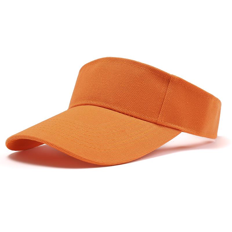 European & American Solid Color Summer Visor Cap - Sun Protection Baseball Sports Hat.