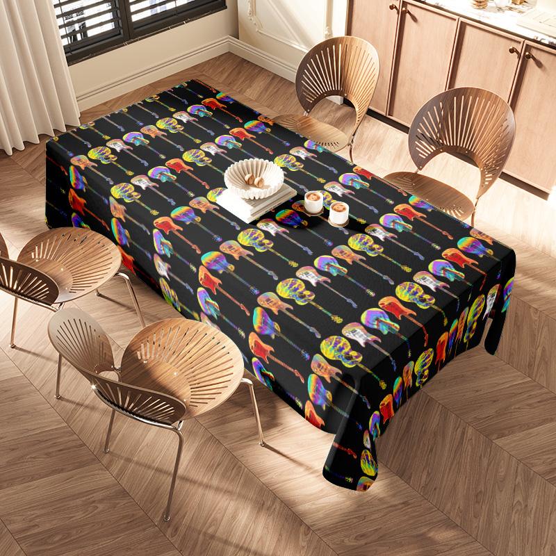 Waterproof Tablecloth Modern Abstract Art Dining Table Cover Washable Home Decor Kitchen Table Runner Backdrop Party Supplying
