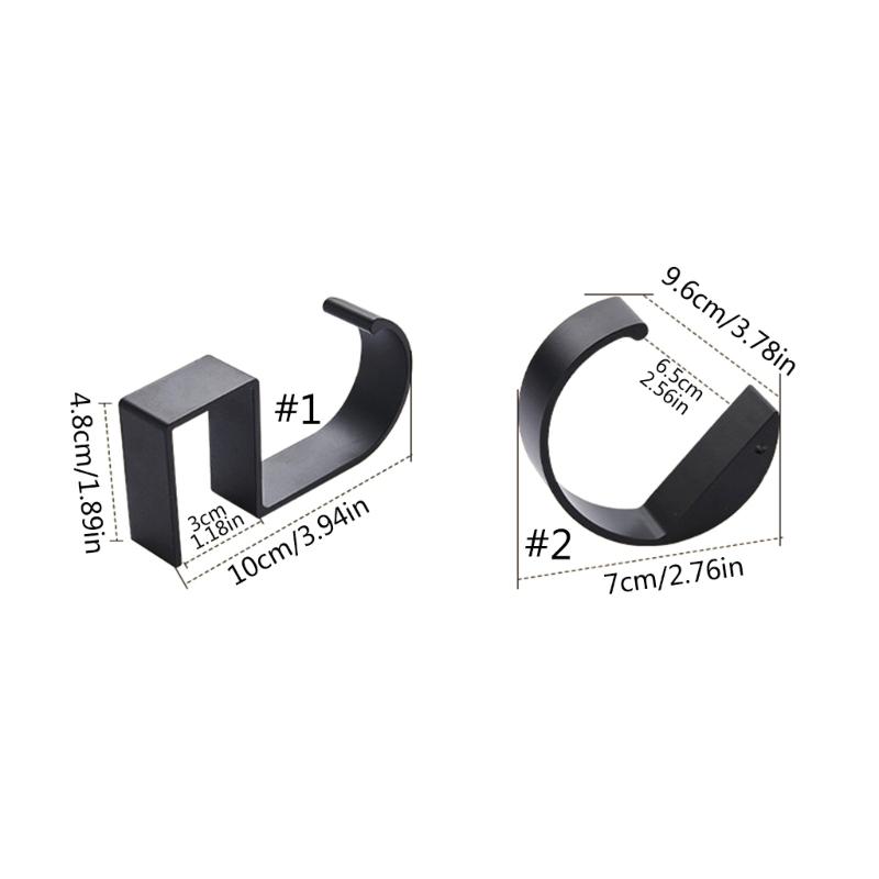 Ryggsäckskrok för skrivbordssida för studenter Metallhängare för skolväska Aluminiumväskhängare för skola Klämkrok för under skrivbord