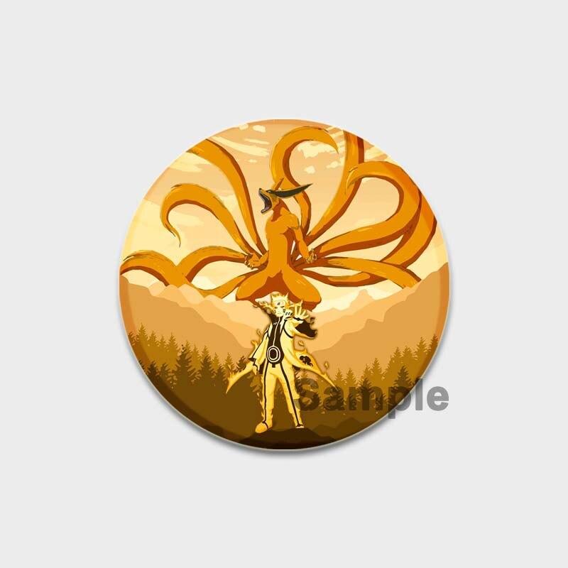 58MM 58mm Anime Figur Pins Cosplay Tegneserie Blikkmerker Manga Perifer mote Smykker Tilbehør Vifter Gaver Klesveske Dekor