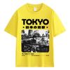 Japanese Tokyo Graphic T Shirt Unisex Unisex Vintage Fashion Harajuku TShirts Oversized Cotton High Quality Casual Summer TShirt