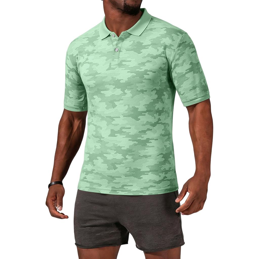 Men's Clothing Polo Shirt Mens T Shirt Mens Shirts Mens Tops Casual Short Sleeve Camouflage Print for Men's Fashion