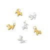 S999 Sterling Silver Hammered Little Horse Charm for DIY Bracelet or Necklace