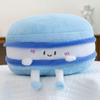 Plush Biscuits Soft Bear Cushion With Macaron Motif For Kids Bed Decor Play And