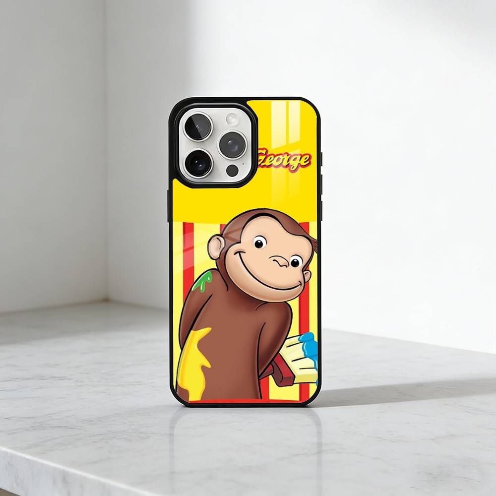 Curious George Monkey  Phone Case For iPhone17,16,15,14,13 Plus,Pro Max Magnetic For Magsafe Wireless Charging