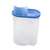 Cereal Storage Box with Lid Measuring Cup Plastic 1.9/2.5L Food Storage Dispenser for Cereals
