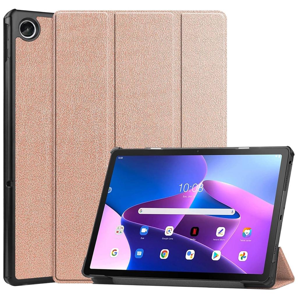 Etui Na Tablet Lenovo Tab M10 Fhd Plus 10.6 3 Gen 3Rd 3Gen 2023 Tb-125Fu / Tb-128Fu Case Book Cover Różowe Złoto