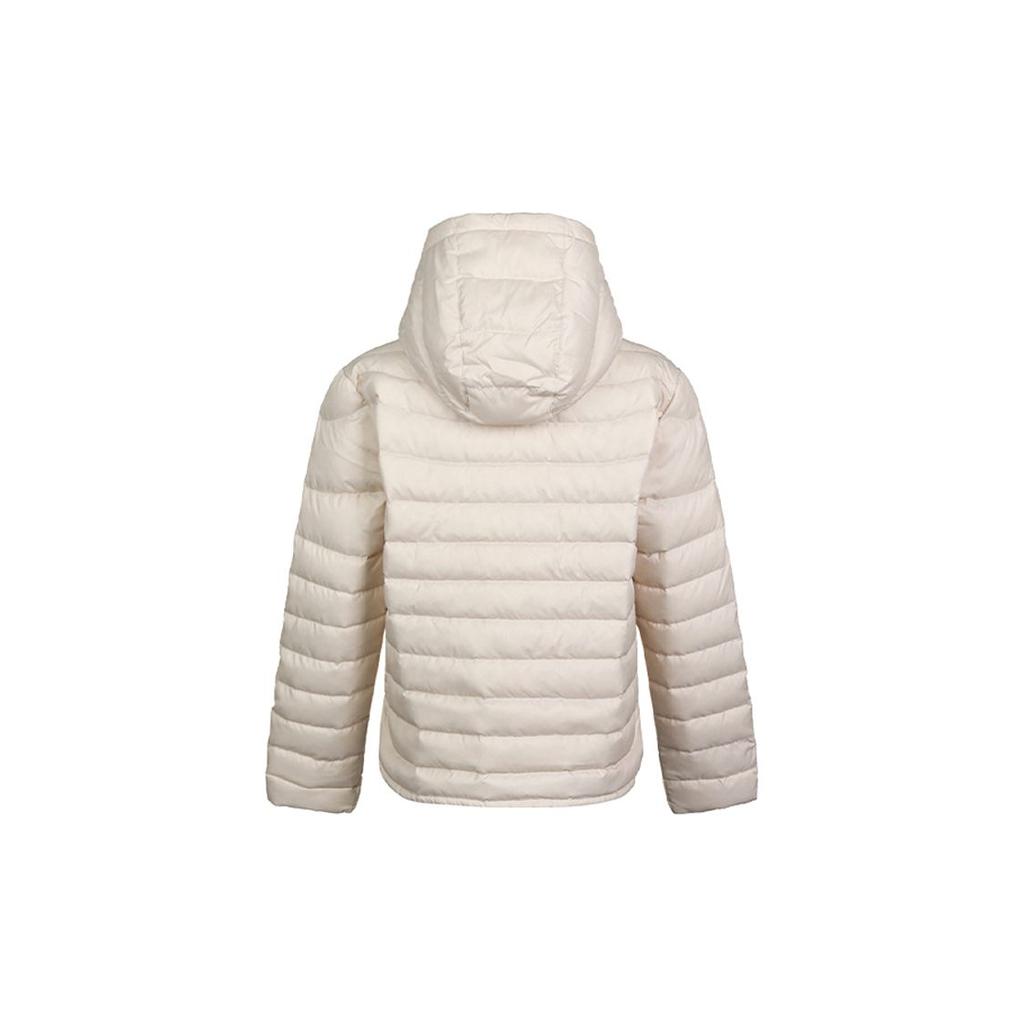 Nike Abbigliamento sportivo Imbottitura in piuma Casual Calda Giacca con cappuccio in piuma Giacca invernale da donna Bianco avorio chiaro CU5095-140
