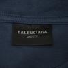 BALENCIAGA 739028 Navy 24 Year BB Logo Oversized T-Shirt tops 4 NavyUsed