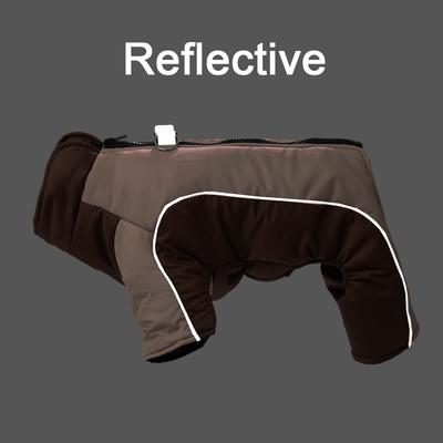 Wasserdichter Hunde-Jumpsuit Winter Warm Welpen-Overall Jacke Reflektierende Haustierhunde-Kleidung für Jungen Mädchen Yorike Mops Einteiler Outfits