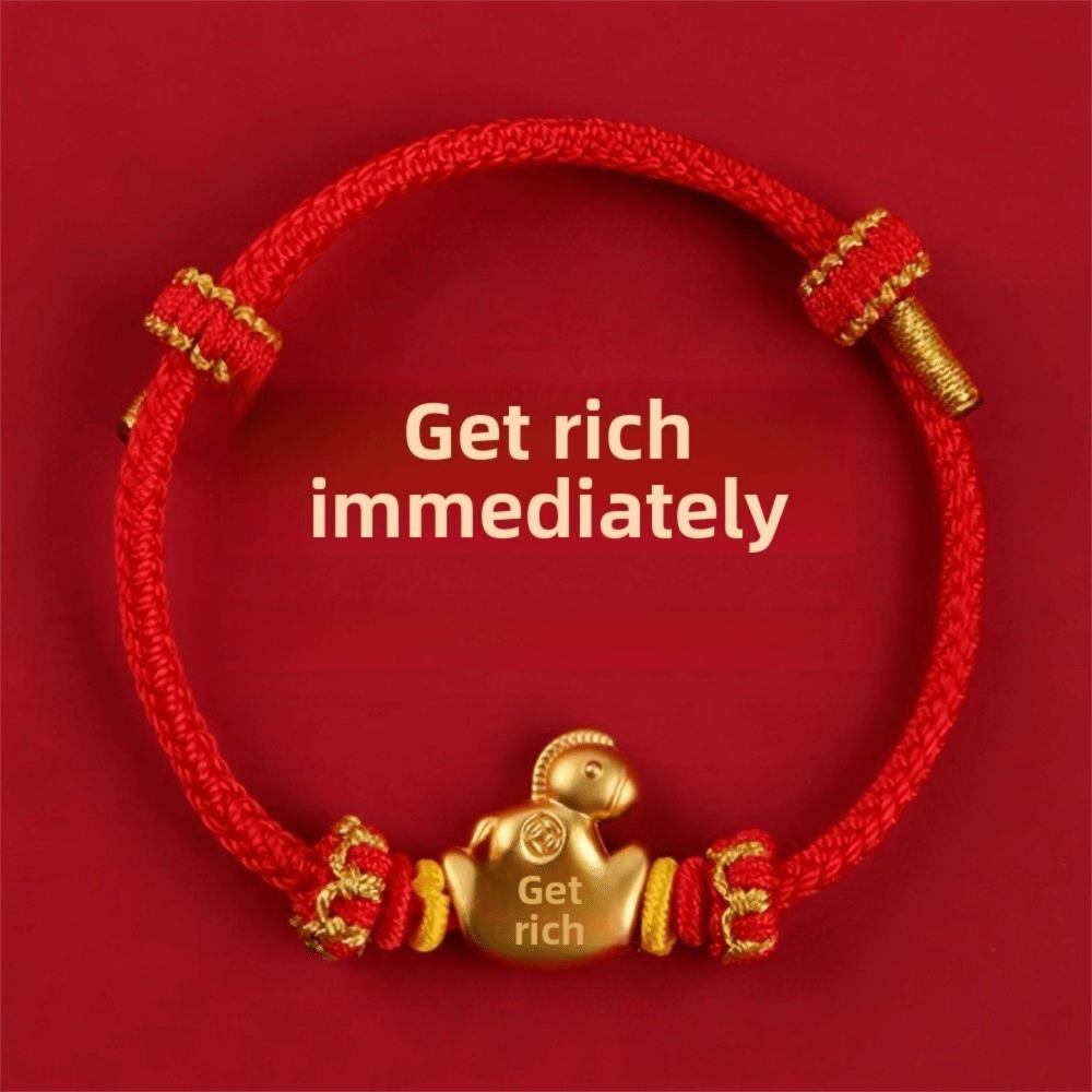 Chinese Style Horse Year Bracelet Hand-woven Fortune Bracelet Good Lucky Bracelet Spring Festival