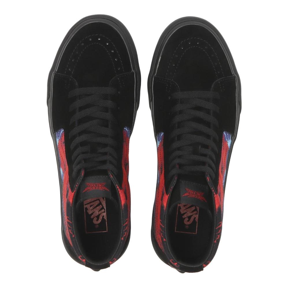 Vans Skate High Black Red V38cf