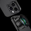 For iPhone 15 Pro Max Case PC+TPU+Aluminium Alloy Phone Cover with 17mm Lens Backplate