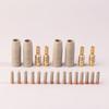 9Pcs 0.8/1.0/1.2mm MIG Torch Gas Nozzle Tip Holder Protection Parts 15AK Welding Torch New Coating Protection Nozzle