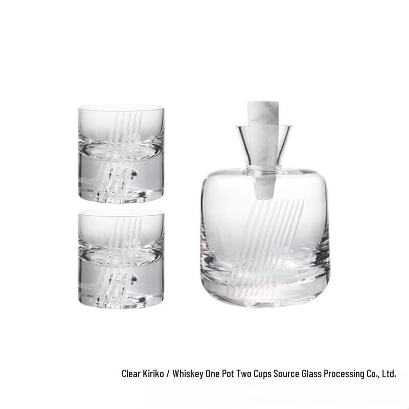 Crystal Glass Wine Decanter Set