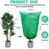 Plant Covers Freeze Protection Covers Frost Cloth Plant Anti-Freeze Shrub Protection Bag with Zipper Drawstring Frost Blankets