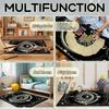 Moon and Snake Boho Area Rug, Non Slip Bohemian Design Rugs for Bedroom Living Room,Gothic Style Stars Floor Mat Pad Area Carpet