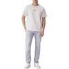 Levis Versatile Casual Loose Soft Comfortable Ribbed Round Neck Short Sleeve T-Shirt Unisex Tops 003N1-0002